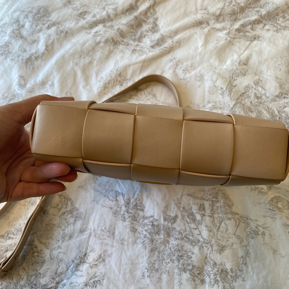 Tiffany & Fred Paris Nude woven leather crossbody bag - Picture 5 of 8
